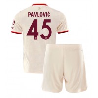 Bayern Munich Aleksandar Pavlovic #45 Fotballklær Tredjedraktsett Barn 2024-25 Kortermet (+ korte bukser)